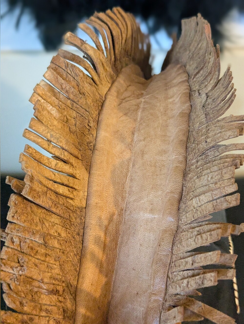 Handcrafted Vintage Boho Western Detail Leather Fringe Shoulder Crossbody Tote - Picture 16 of 16